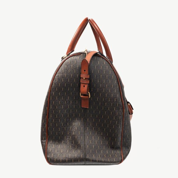 Saint Laurent Le Monogramme 72H Duffle Chestnut Cassandre Canvas & Leather Bag - Picture 2 of 16